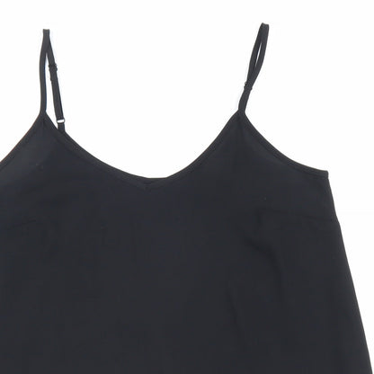 Atmosphere Womens Black Polyester Camisole Blouse Size 10 V-Neck