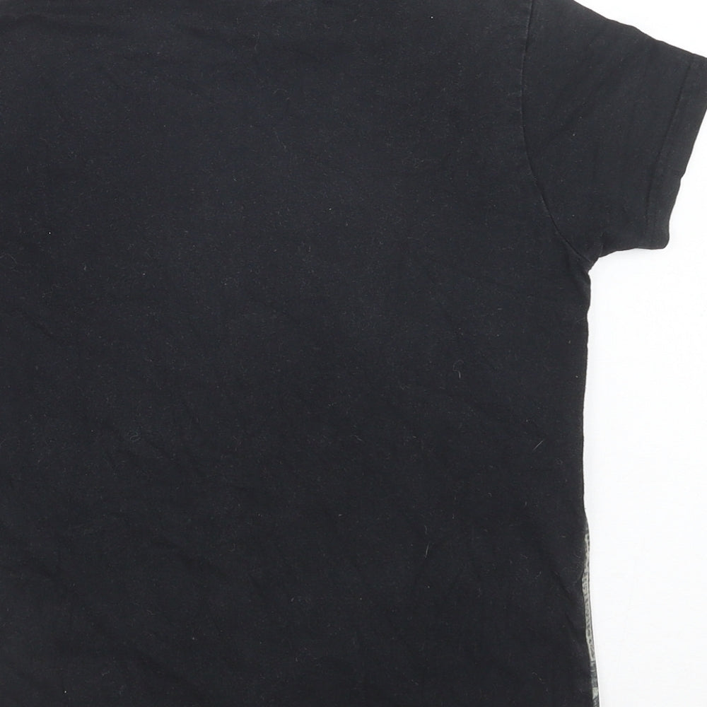Primark Boys Black Polyester Basic T-Shirt Size 9-10 Years Crew Neck Pullover - New York