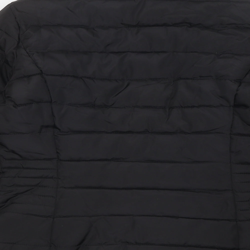 Preloved Dorothy Perkins Womens Black Quilted Jacket Size 6 Zip - Label