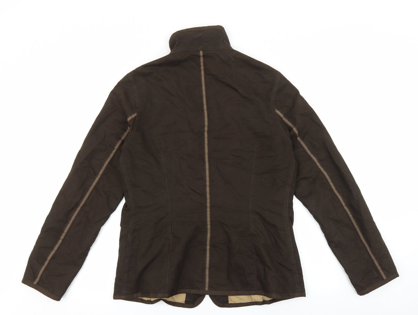 Jocavi Womens Brown Jacket Coat Size 12 Zip