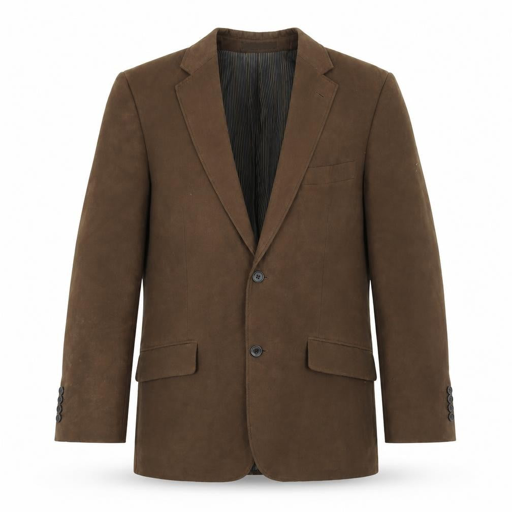 Greenwoods Mens Brown Polyester Jacket Blazer Size 40