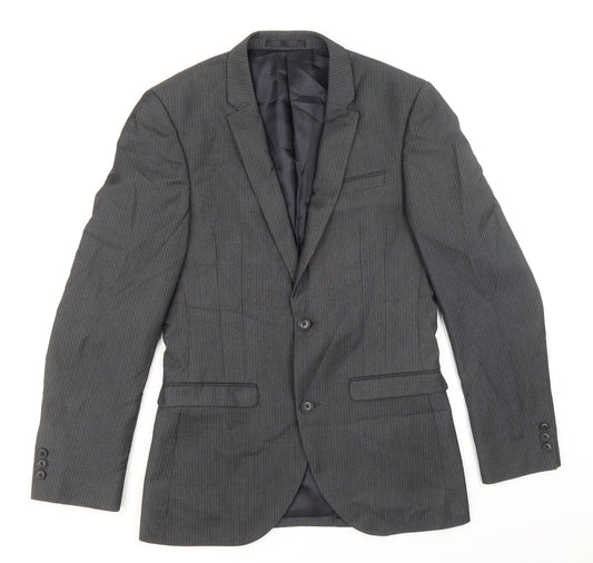 Marks and Spencer Mens Grey Polyester Jacket Suit Jacket Size 39