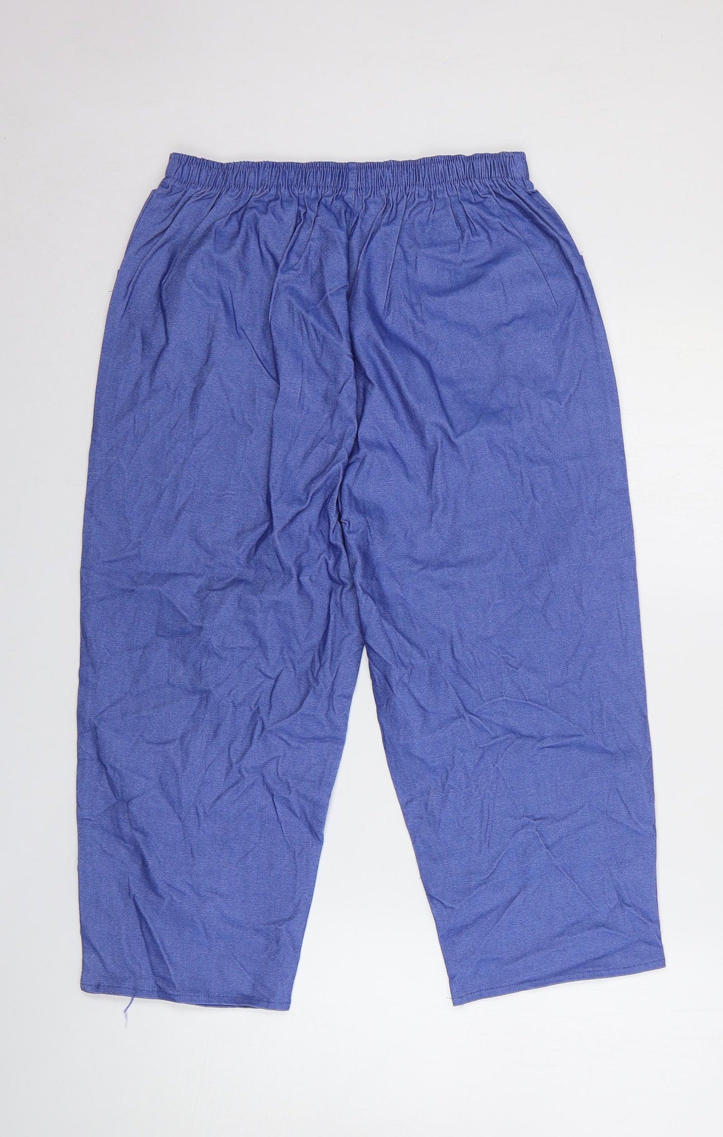 Preworn Womens Blue Cotton Straight Jeans Size 27 in Regular