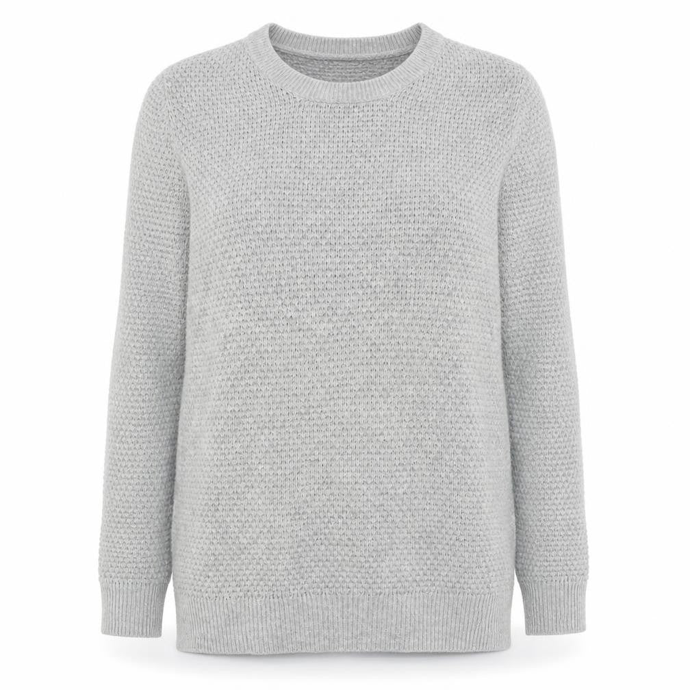 Gap Womens Grey Round Neck Acrylic Pullover Jumper Size M
