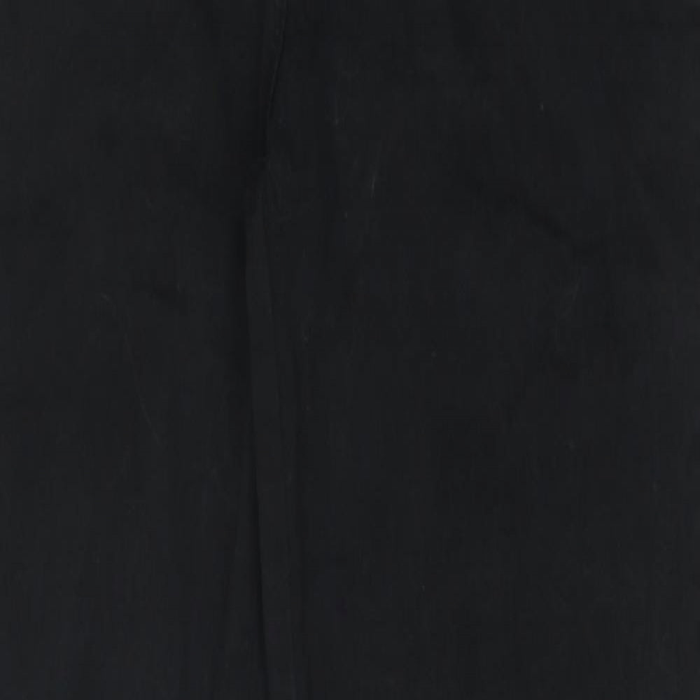 JDV Womens Black Cotton Straight Jeans Size 28 in L31 in Regular Button