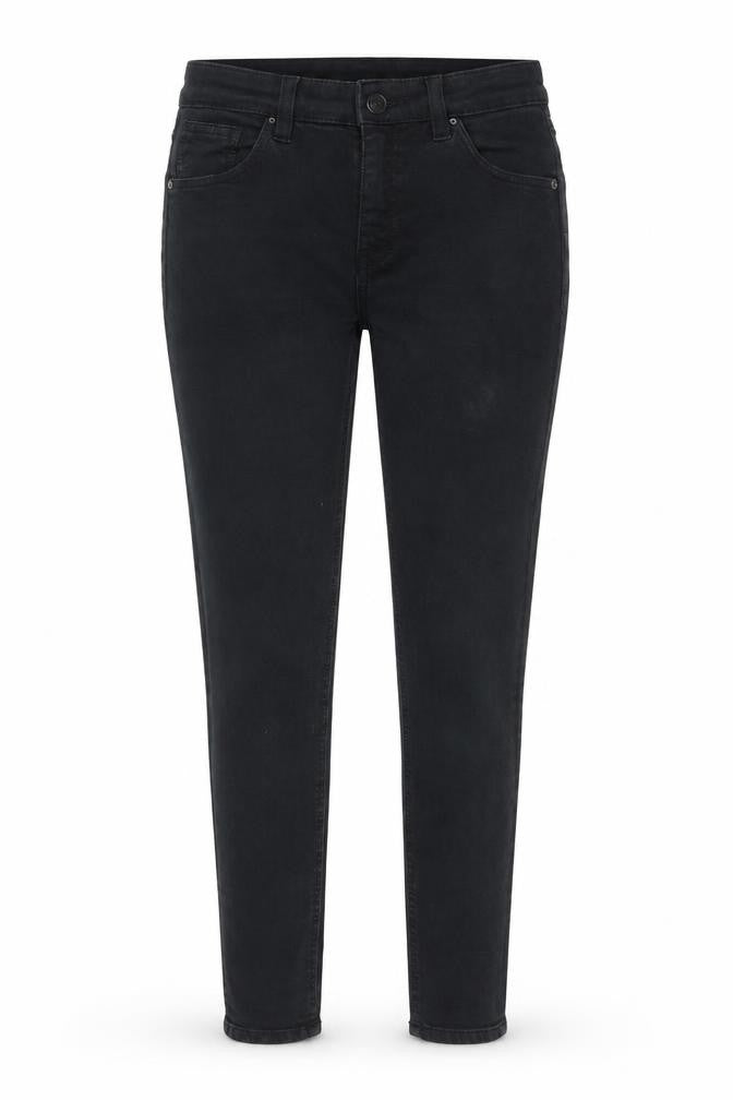 Topshop Womens Black Cotton Skinny Jeans Size 30 L32 in Regular Button