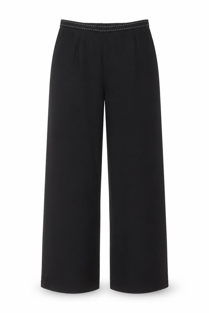 Roman Womens Black Polyester Trousers Size 14 Regular Zip