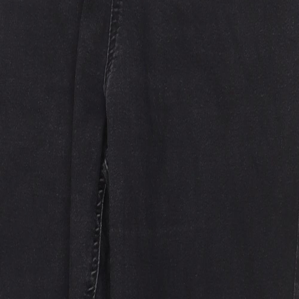 Preworn Womens Black Cotton Jegging Jeans Size 32 in Regular