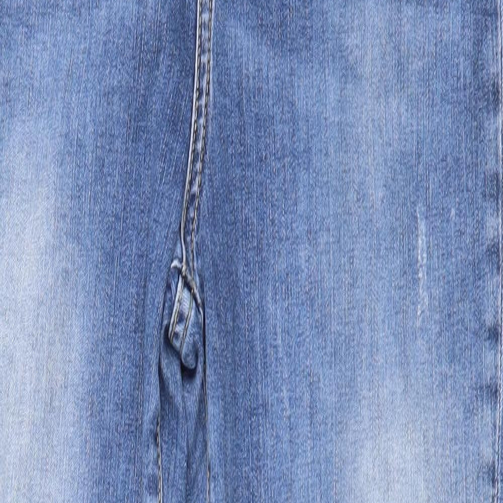 Preworn Mens Blue Cotton Skinny Jeans Size 30 in Regular Zip