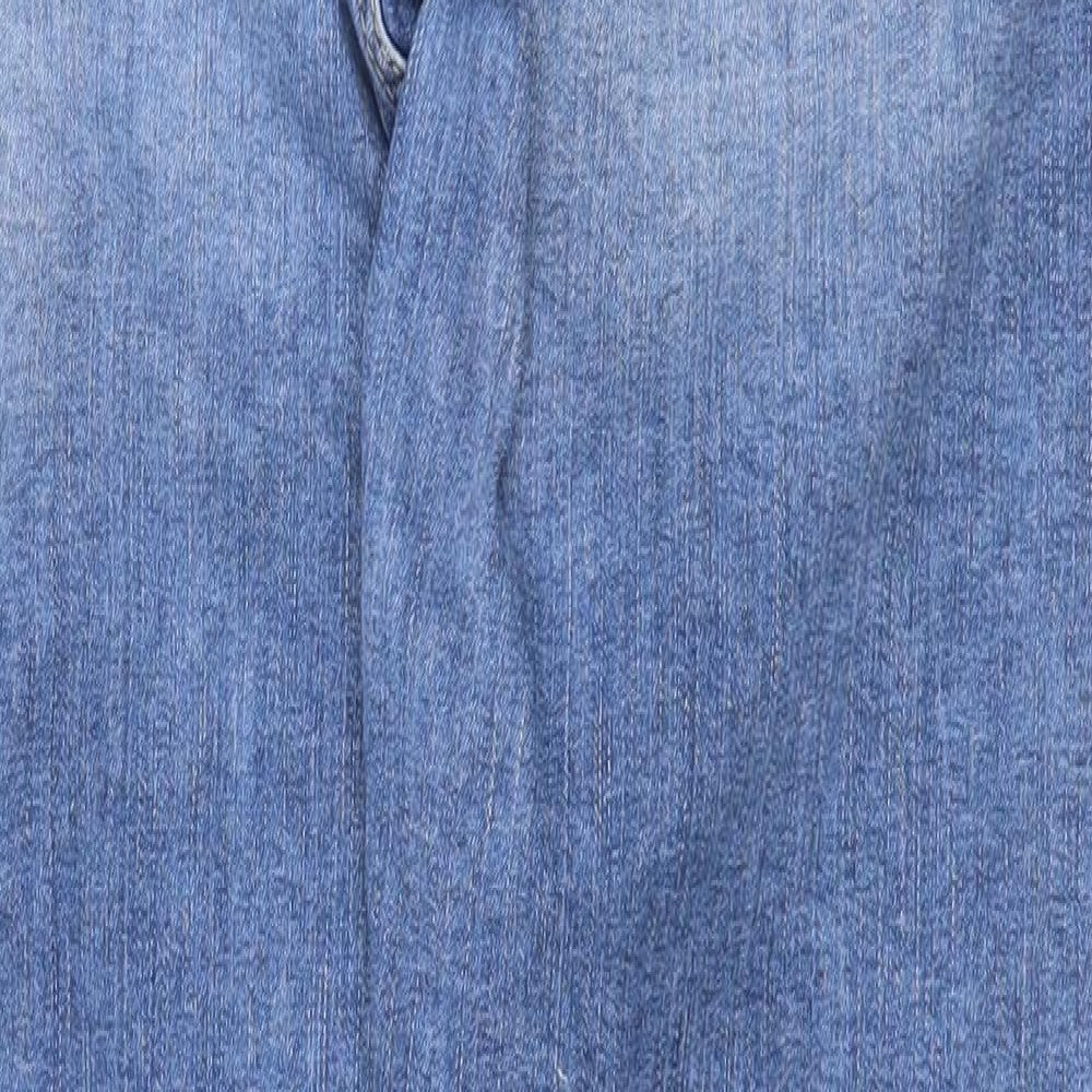 Preworn Mens Blue Cotton Skinny Jeans Size 30 in Regular Zip