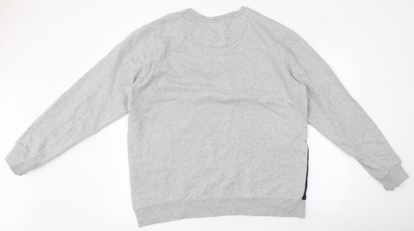 A-Frame Mens Grey Cotton Pullover Sweatshirt Size XL