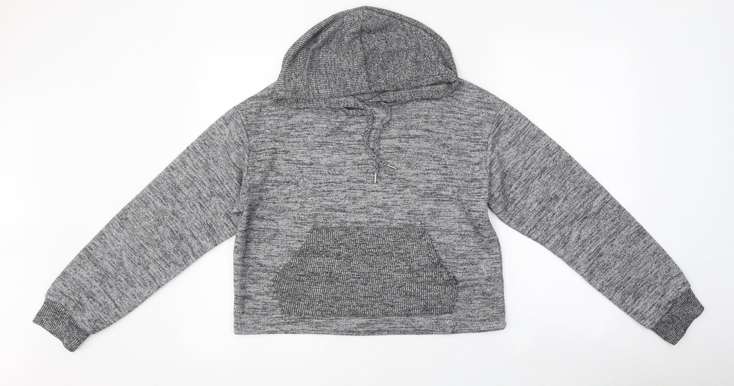 Primark Womens Grey Polyester Pullover Hoodie Size S Pullover