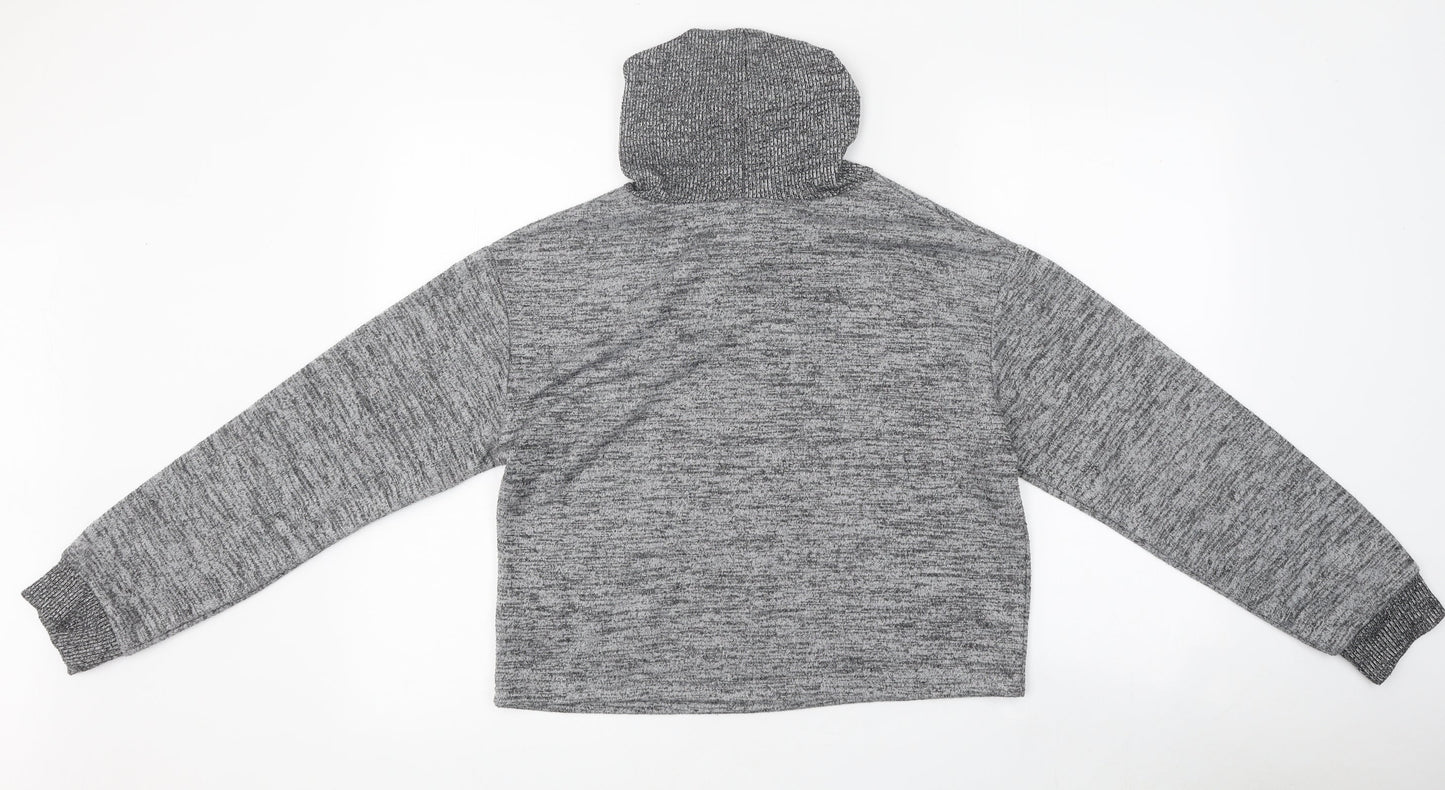Primark Womens Grey Polyester Pullover Hoodie Size S Pullover