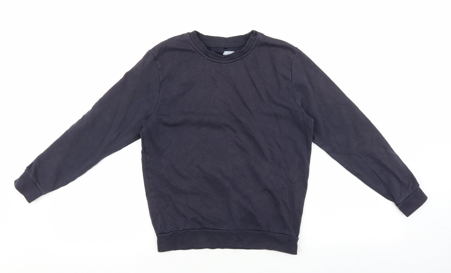 George Boys Blue Cotton Pullover Sweatshirt Size 9-10 Years Pullover