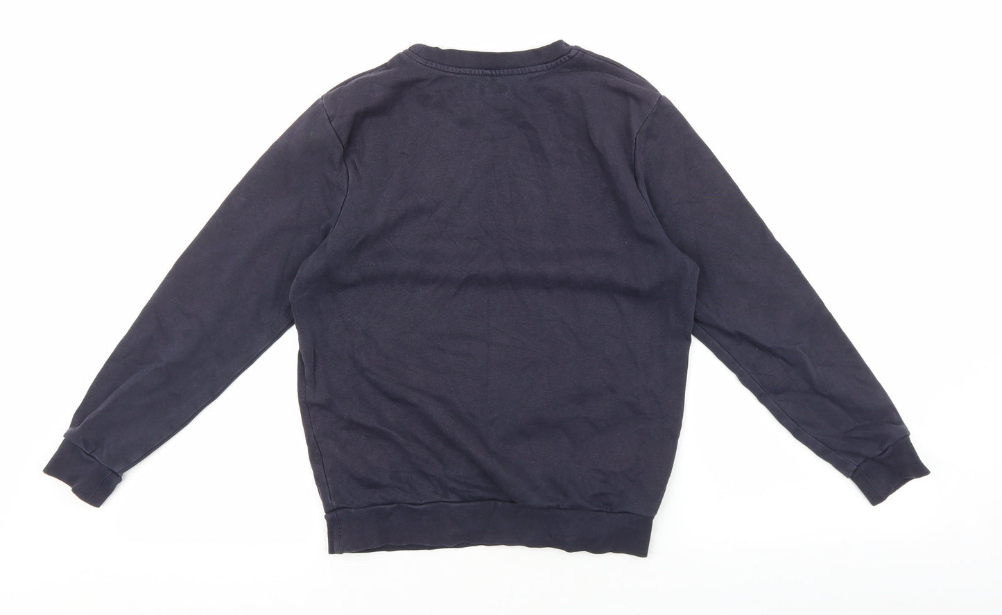 George Boys Blue Cotton Pullover Sweatshirt Size 9-10 Years Pullover