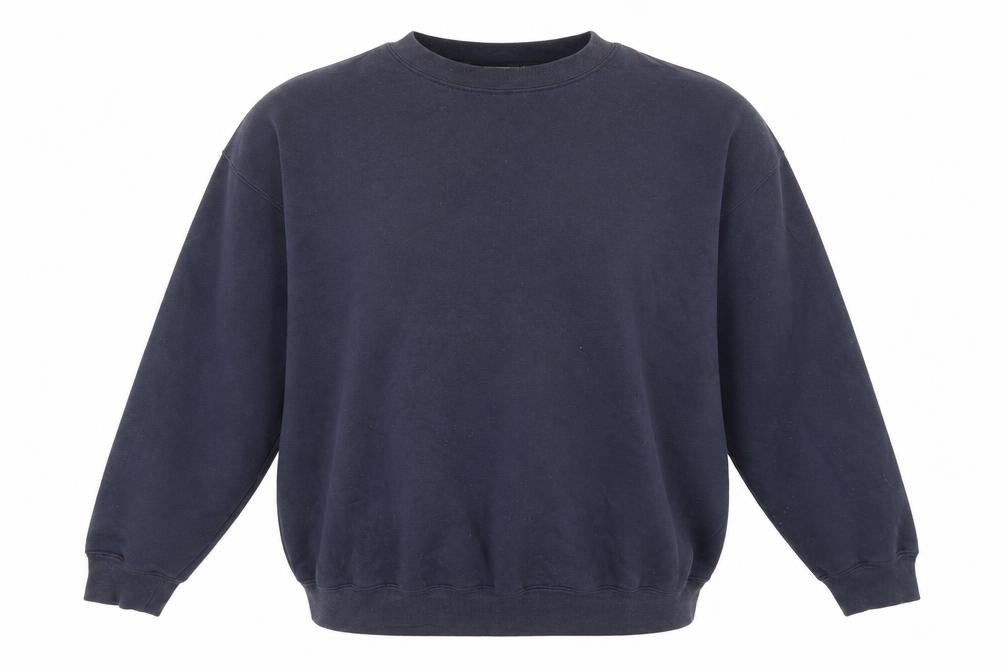 Damart Mens Black Cotton Pullover Sweatshirt Size M
