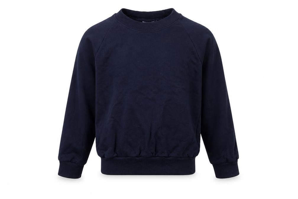 Truform Boys Blue 100% Cotton Pullover Sweatshirt Size 7-8 Years Pullover