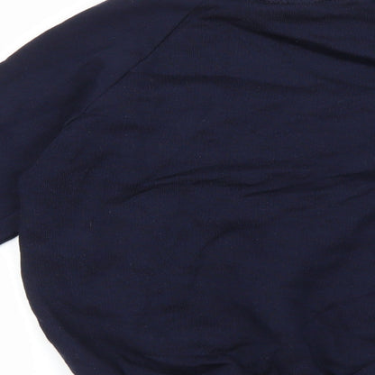 Truform Boys Blue 100% Cotton Pullover Sweatshirt Size 7-8 Years Pullover