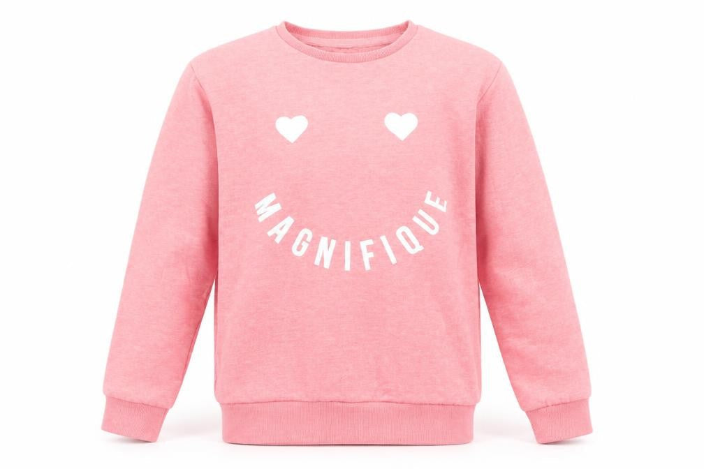 Primark Girls Pink Cotton Pullover Sweatshirt Size 12-13 Years Pullover - Magnifique