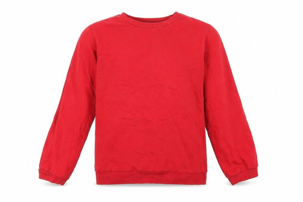 PEP&CO Boys Red Cotton Pullover Sweatshirt Size 12-13 Years Pullover