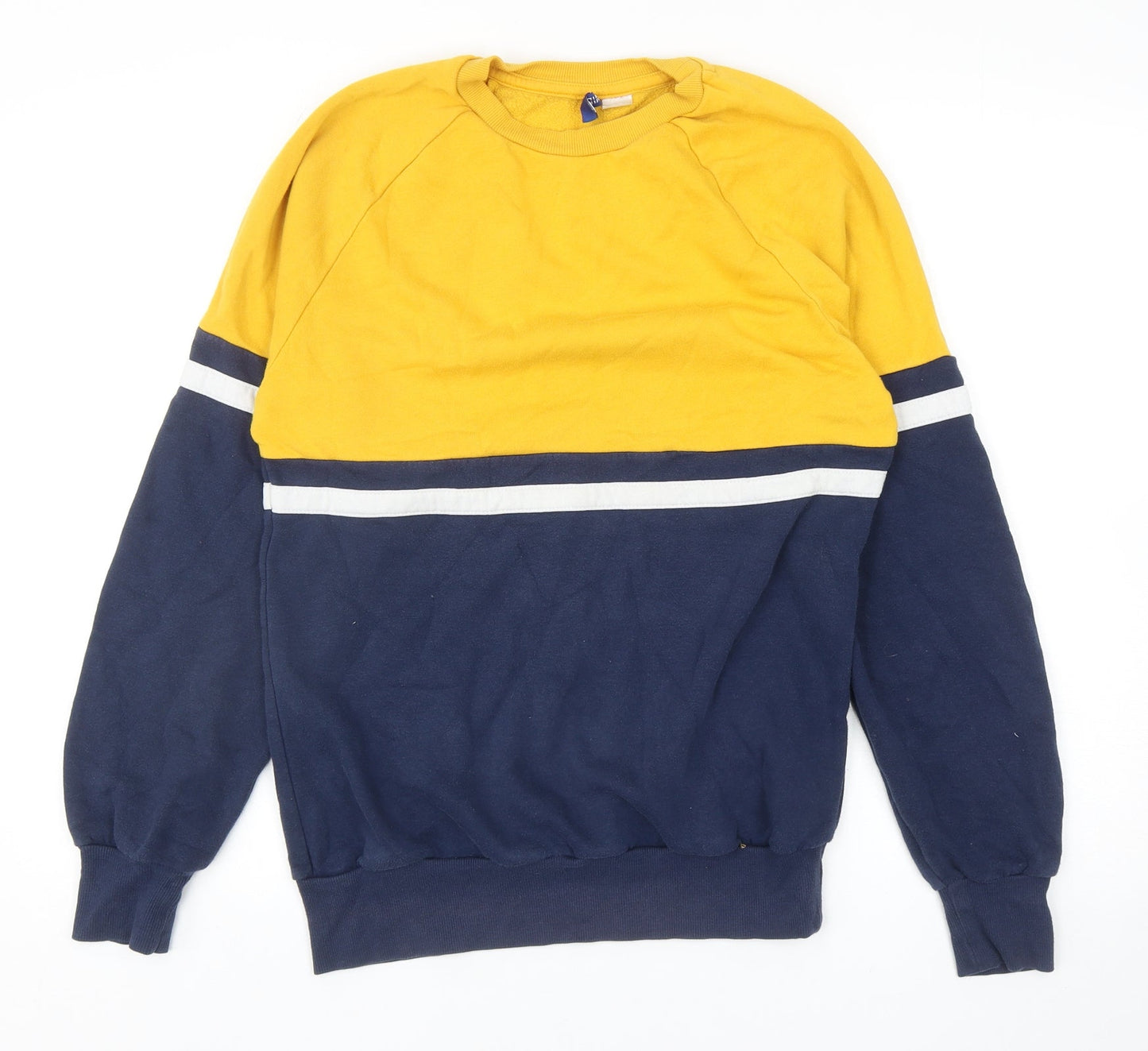 Divided by H&M Mens Multicoloured Polyester Pullover Sweatshirt Size XS
