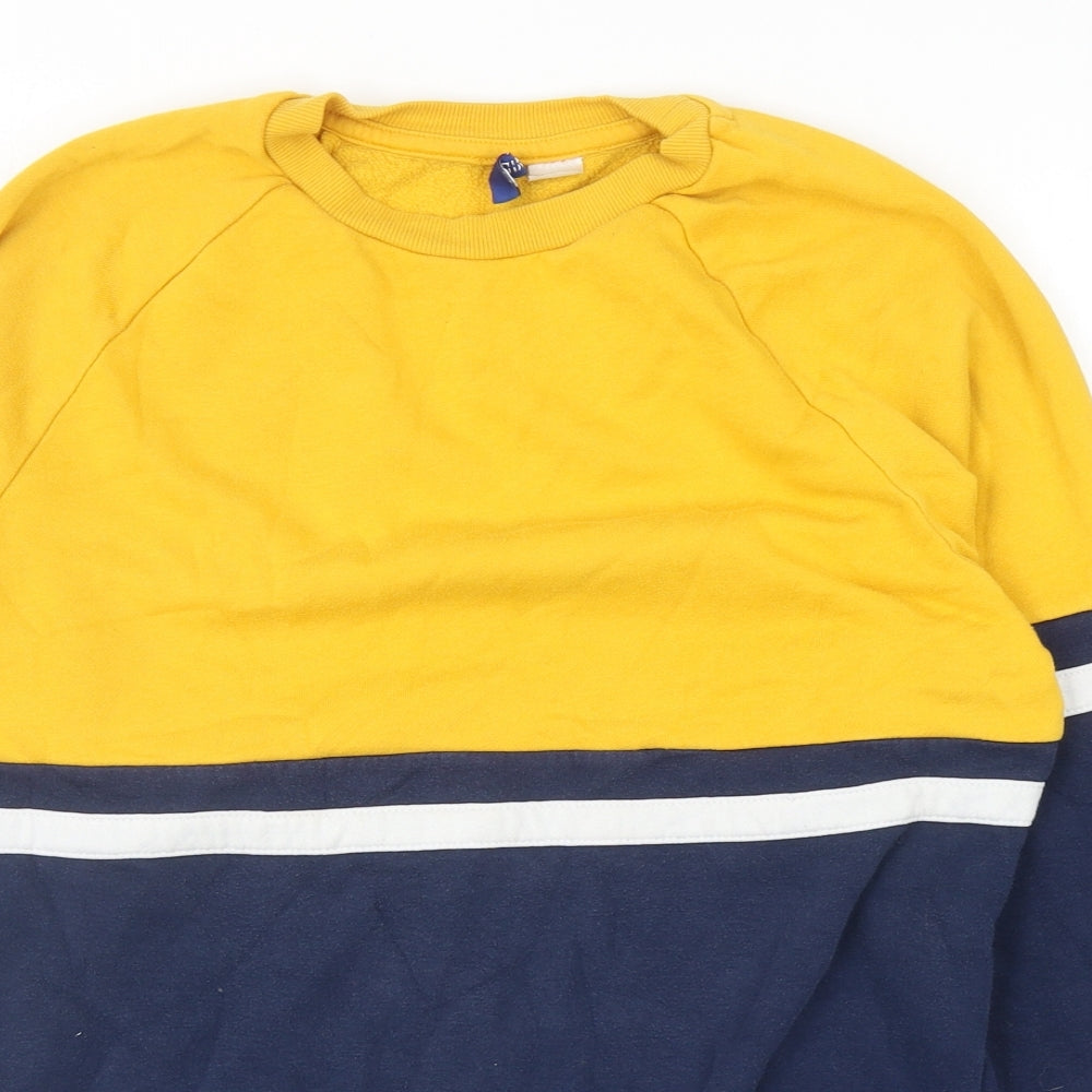 Divided by H&M Mens Multicoloured Polyester Pullover Sweatshirt Size XS