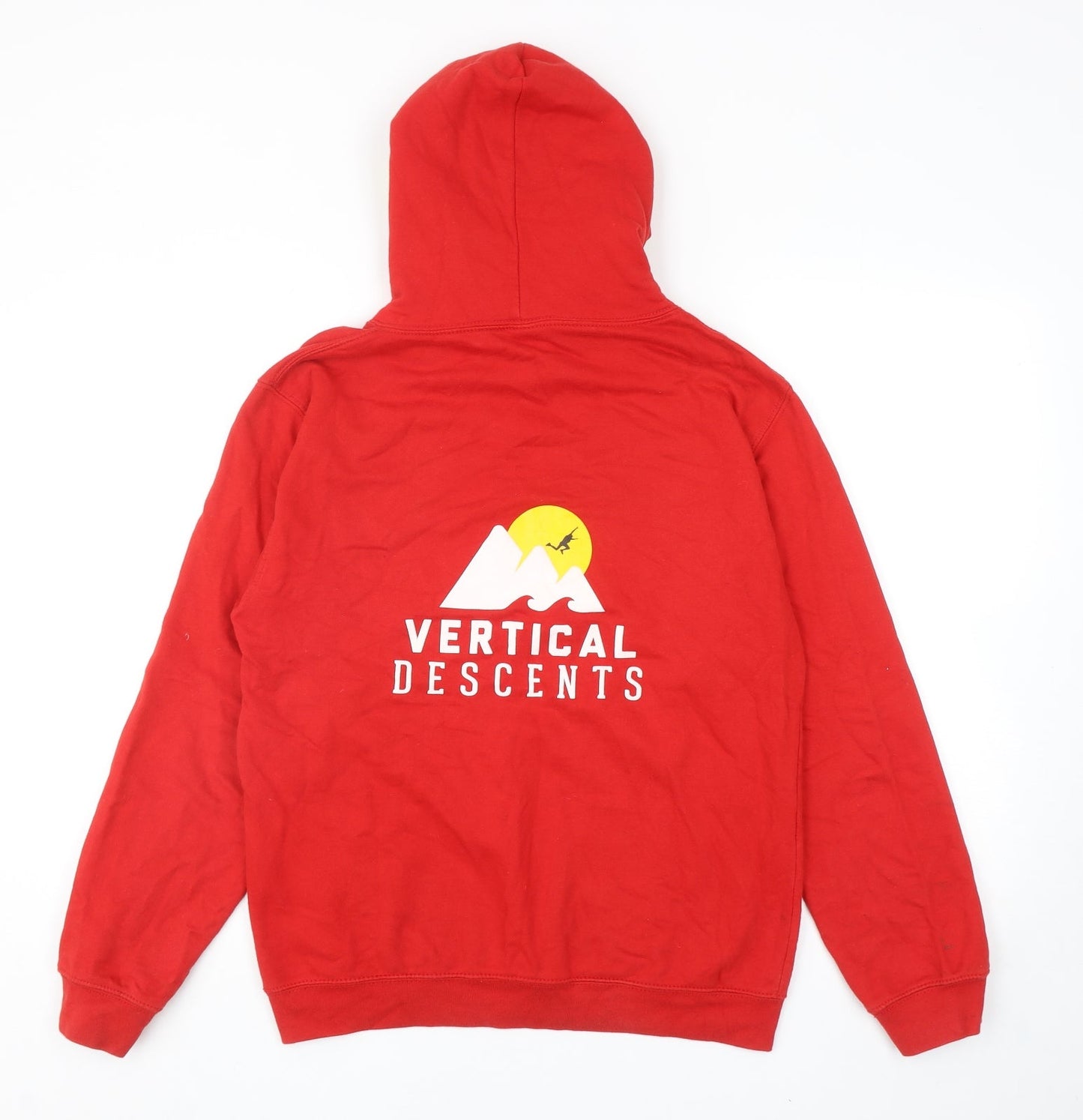 All We Do is Mens Red Cotton Pullover Hoodie Size S