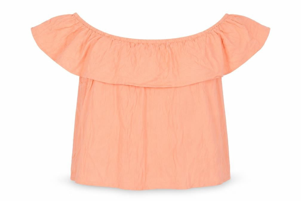 Miss Selfridge Womens Pink Viscose Cropped Blouse Size 10 Boat Neck