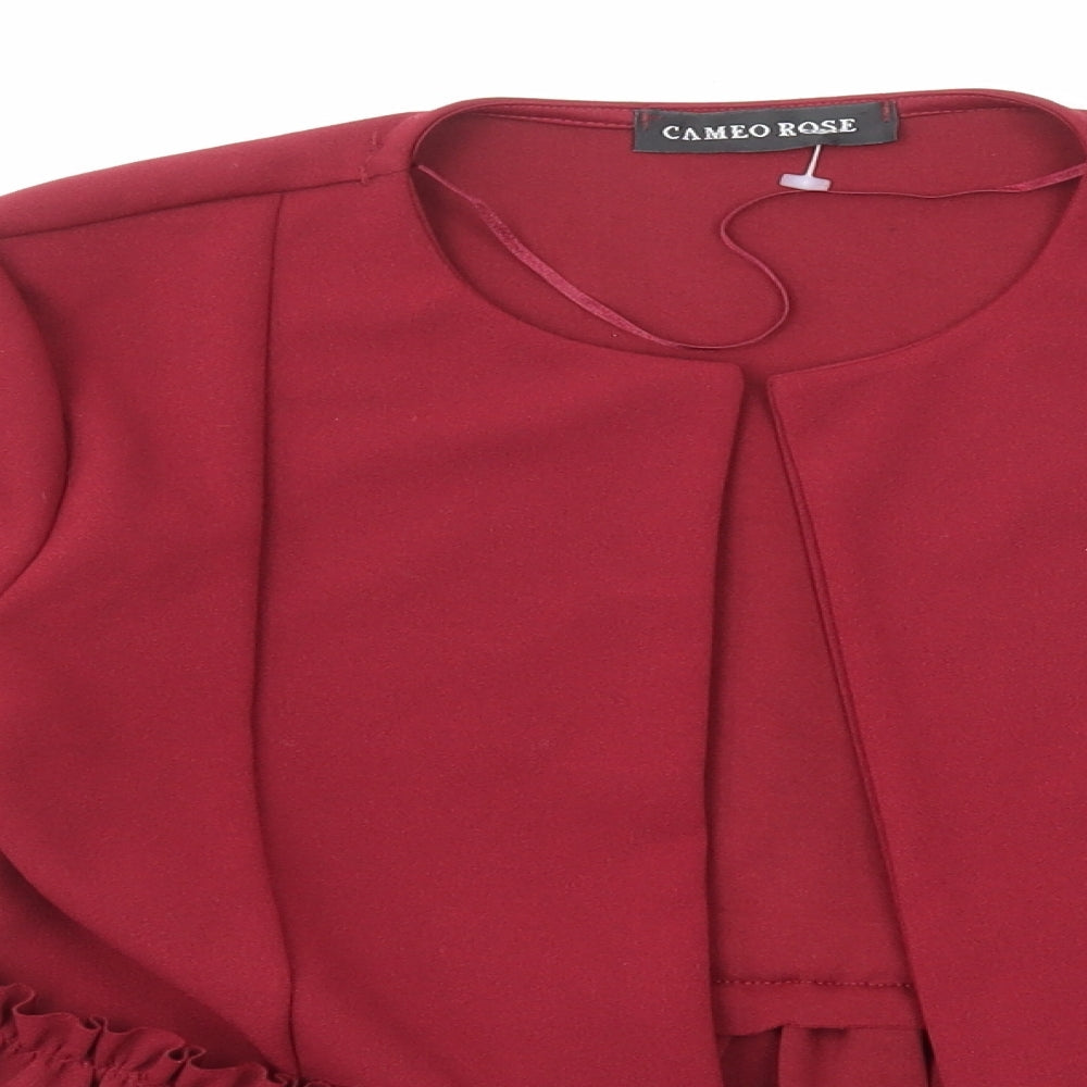 Cameo Rose Womens Red Jacket Size 10