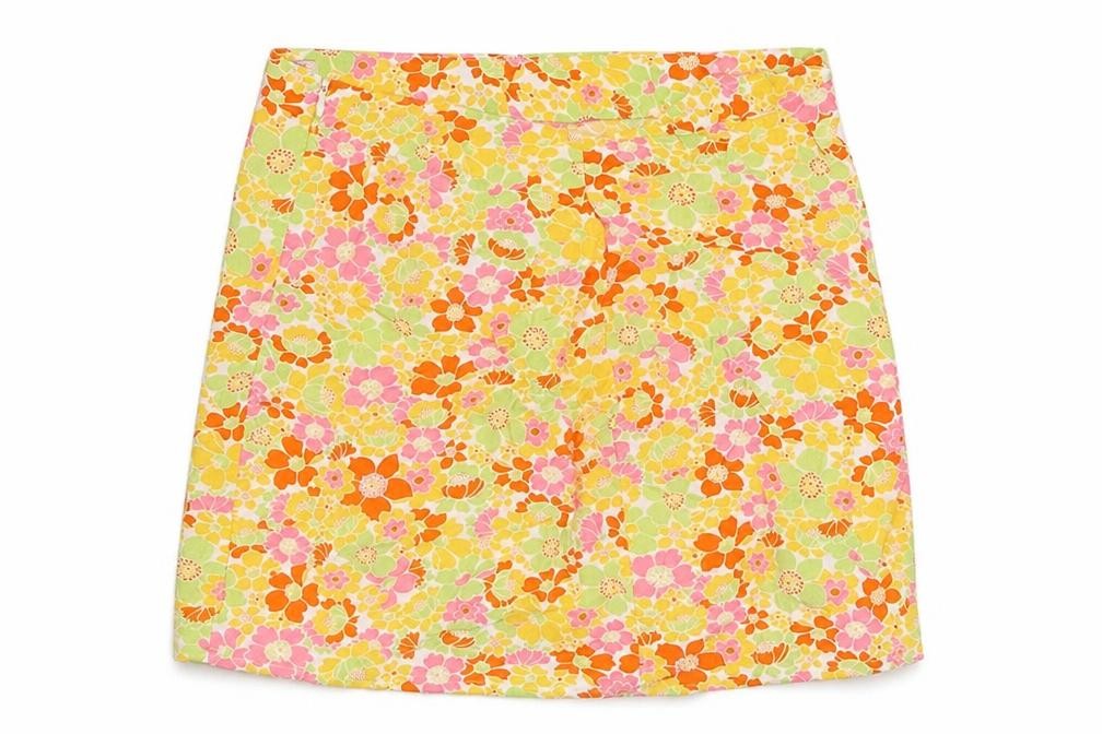 Marks & Spencer Womens Multicoloured Floral Polyester Mini Skirt Size 26 in