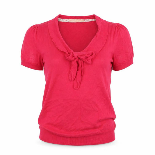 NEXT Womens Pink Cotton Basic Blouse Size 10 Scoop Neck