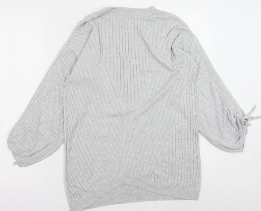 F&F Womens Grey Polyester Pullover Sweatshirt Size 12 Pullover