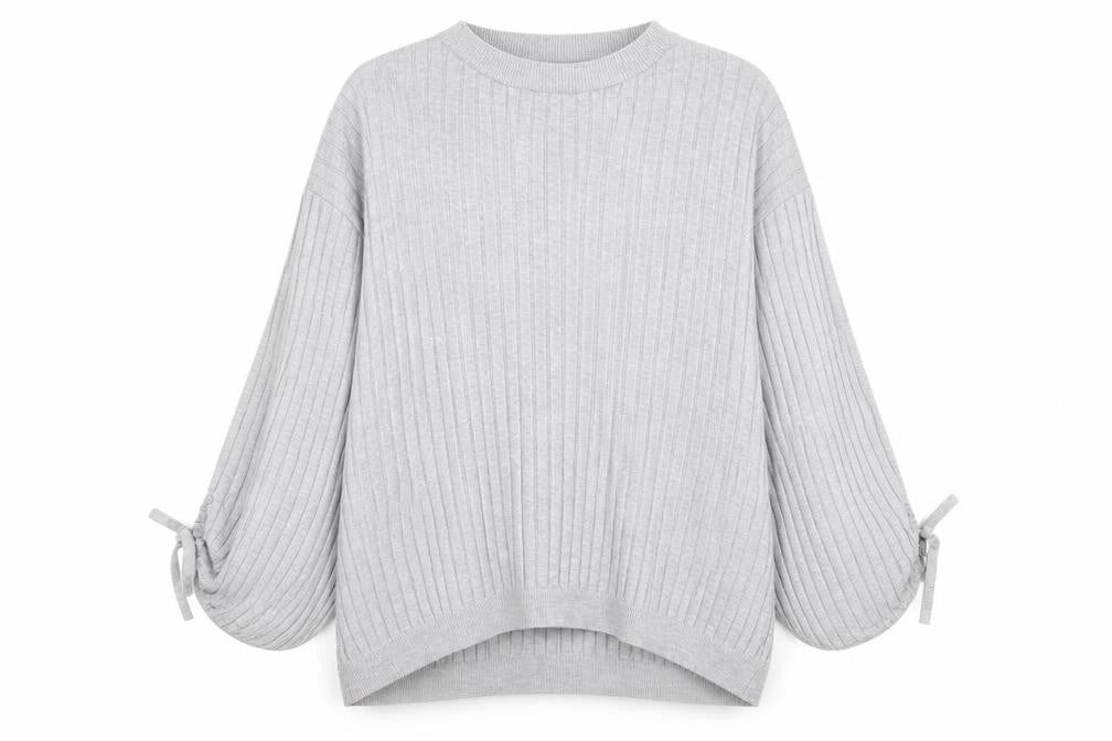 F&F Womens Grey Polyester Pullover Sweatshirt Size 12 Pullover