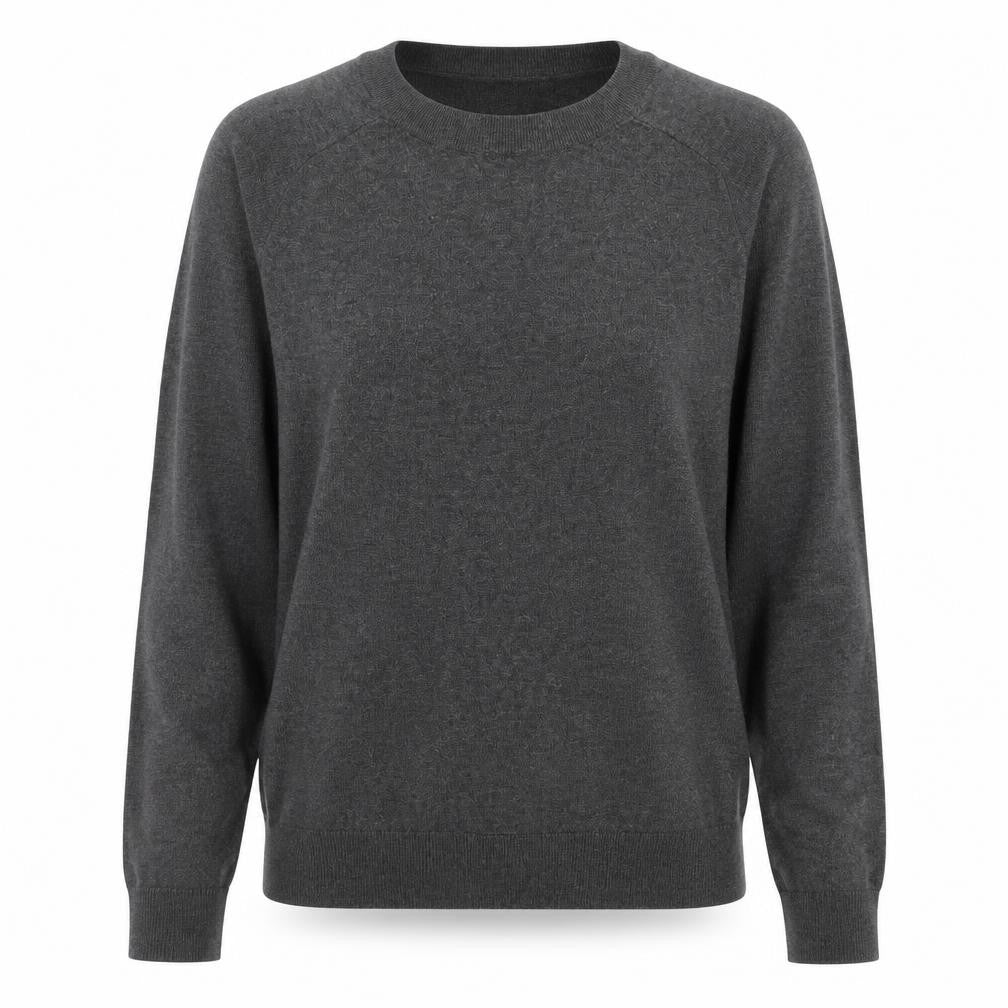 H&M Womens Grey Crew Neck Viscose Pullover Jumper Size S
