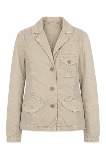 Timberland Womens Beige Jacket Size 8 Button