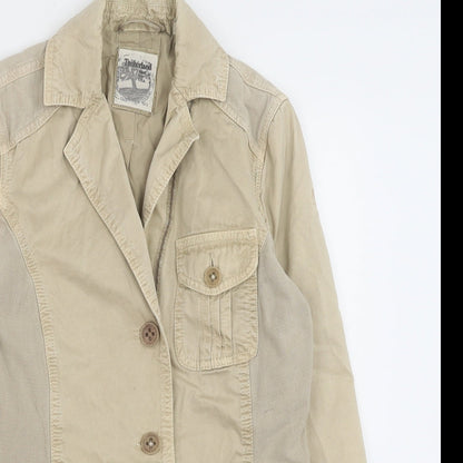 Timberland Womens Beige Jacket Size 8 Button