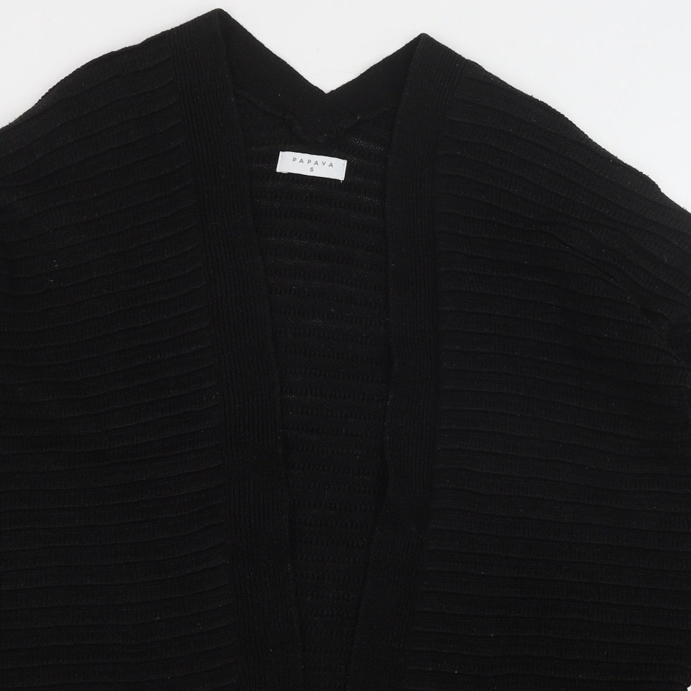 Matalan Womens Black V-Neck Acrylic Cardigan Jumper Size S