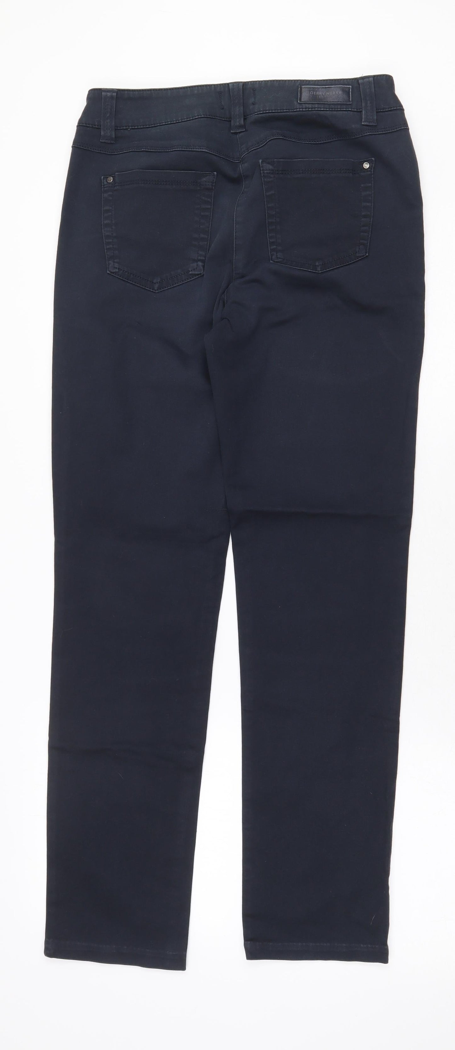 Gerry Weber Mens Blue Cotton Straight Jeans Size 28 in Regular Zip