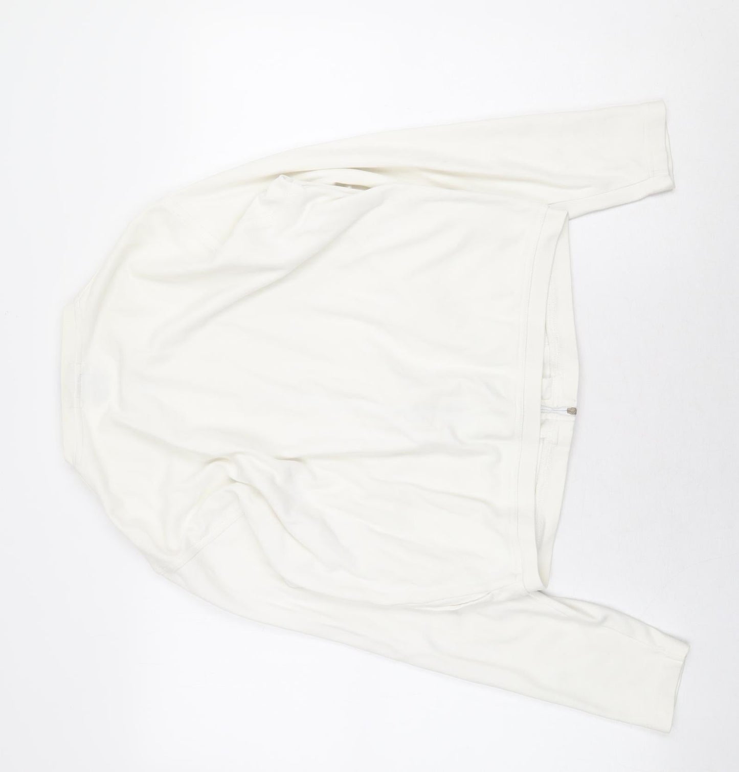 Cotton & Co Womens White Jacket Size M Zip