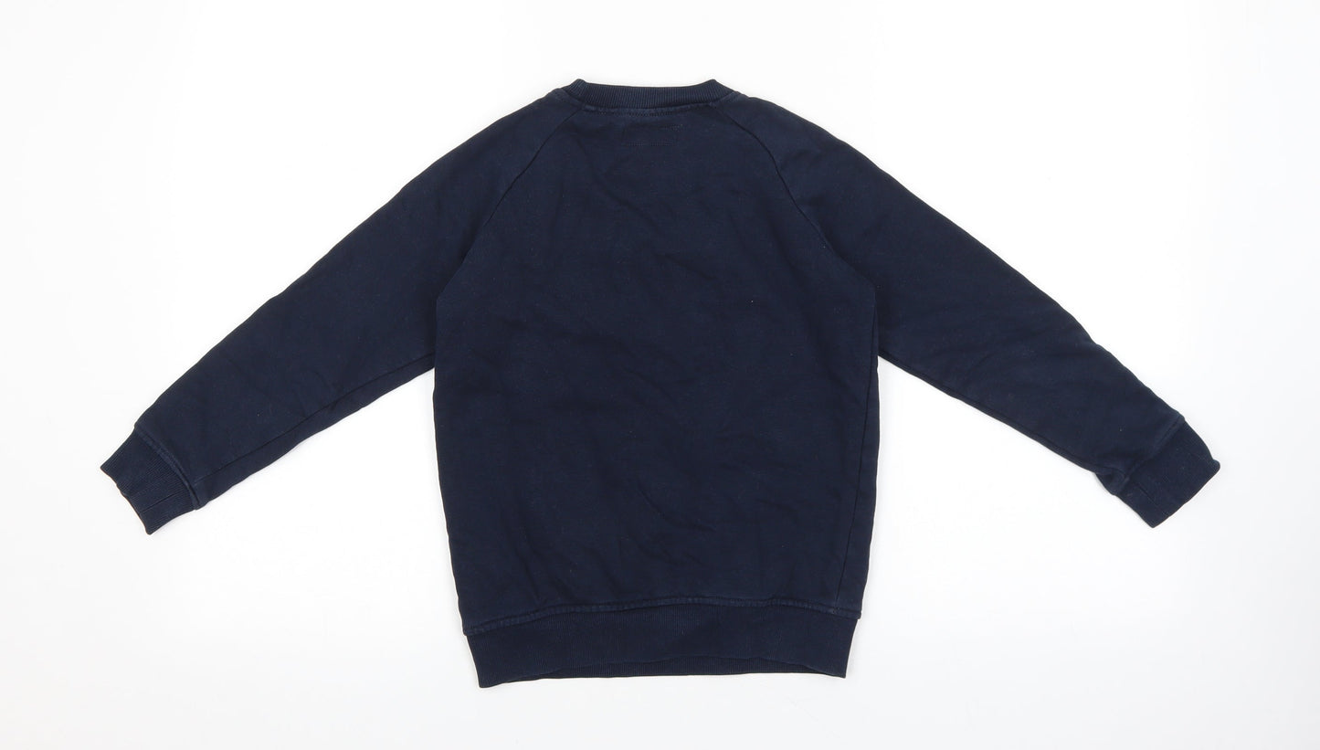 NEXT Boys Blue Cotton Pullover Sweatshirt Size 8 Years Pullover