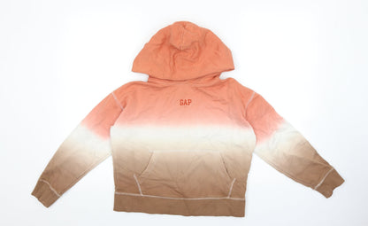 Gap Girls Multicoloured Cotton Pullover Hoodie Size 8 Years Pullover