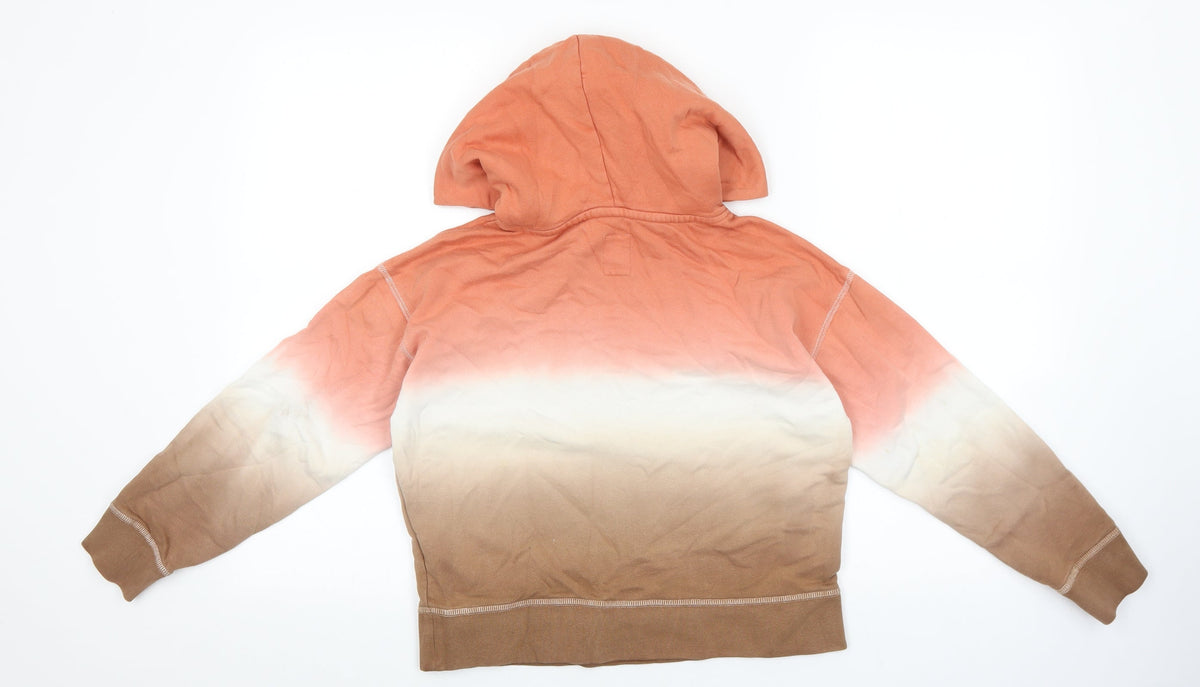 Gap Girls Multicoloured Cotton Pullover Hoodie Size 8 Years Pullover
