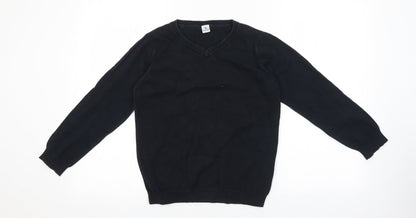 Tu Boys Black Cotton Pullover Sweatshirt Size 12 Years Pullover