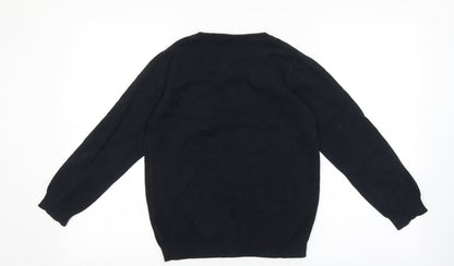 Tu Boys Black Cotton Pullover Sweatshirt Size 12 Years Pullover