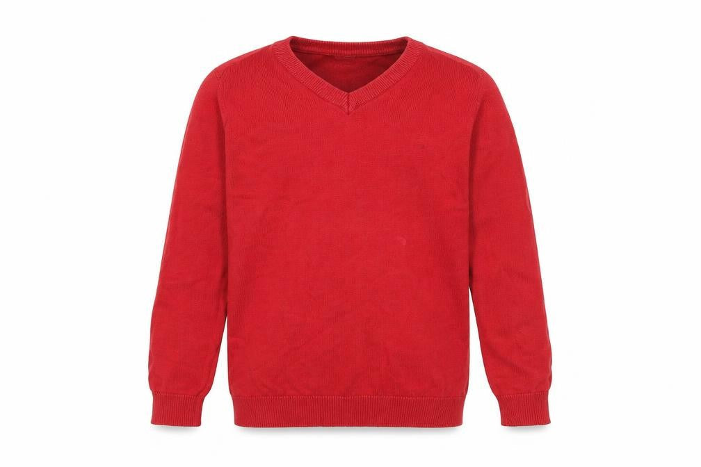 TU Boys Red Cotton Pullover Sweatshirt Size 6 Years Pullover