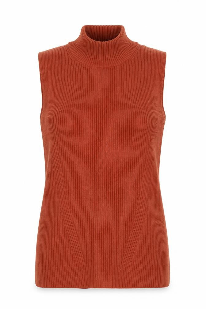H&M Womens Brown High Neck Viscose Pullover Jumper Size S