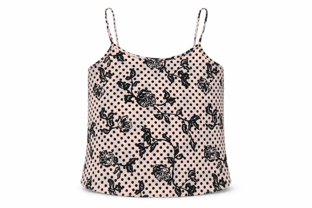 Dorothy Perkins Womens Pink Geometric Polyester Camisole Tank Size 10 Scoop Neck