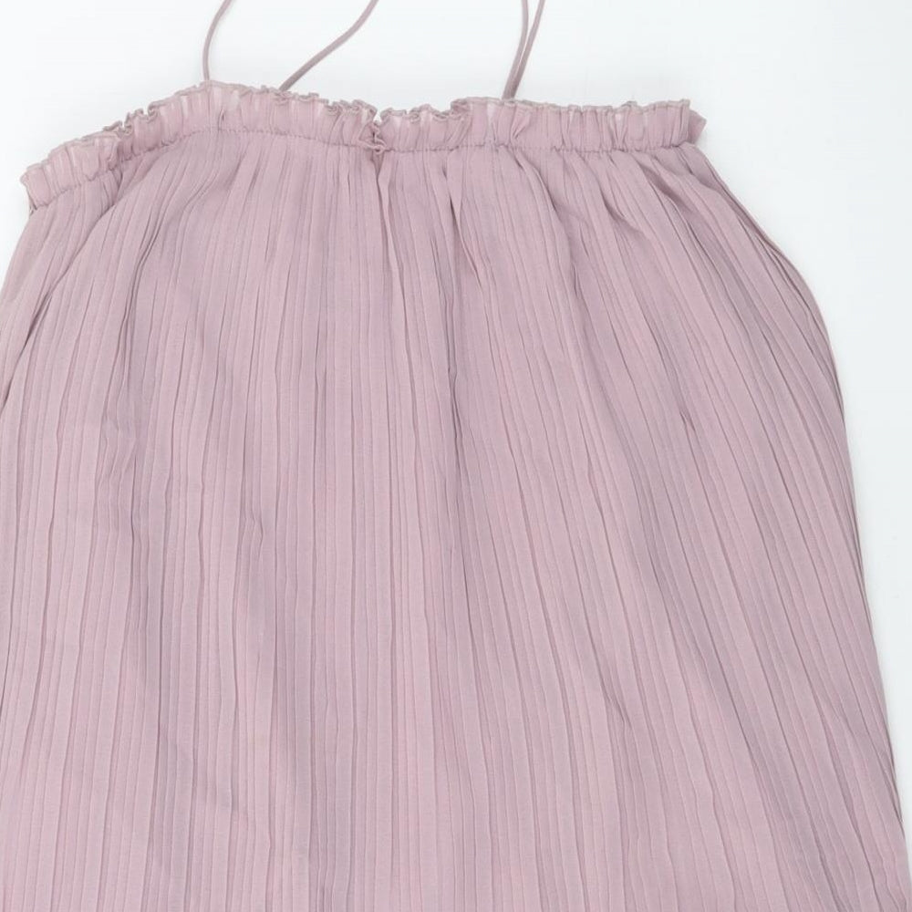 ASOS Womens Purple Polyester Camisole Tank Size 10 Square Neck
