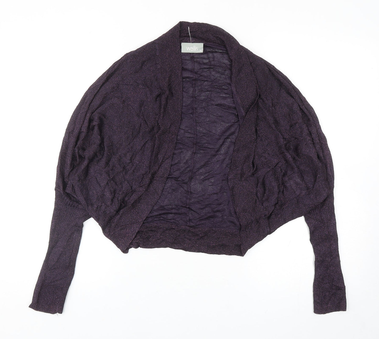 Wallis Womens Purple V-Neck Viscose Cardigan Jumper Size M