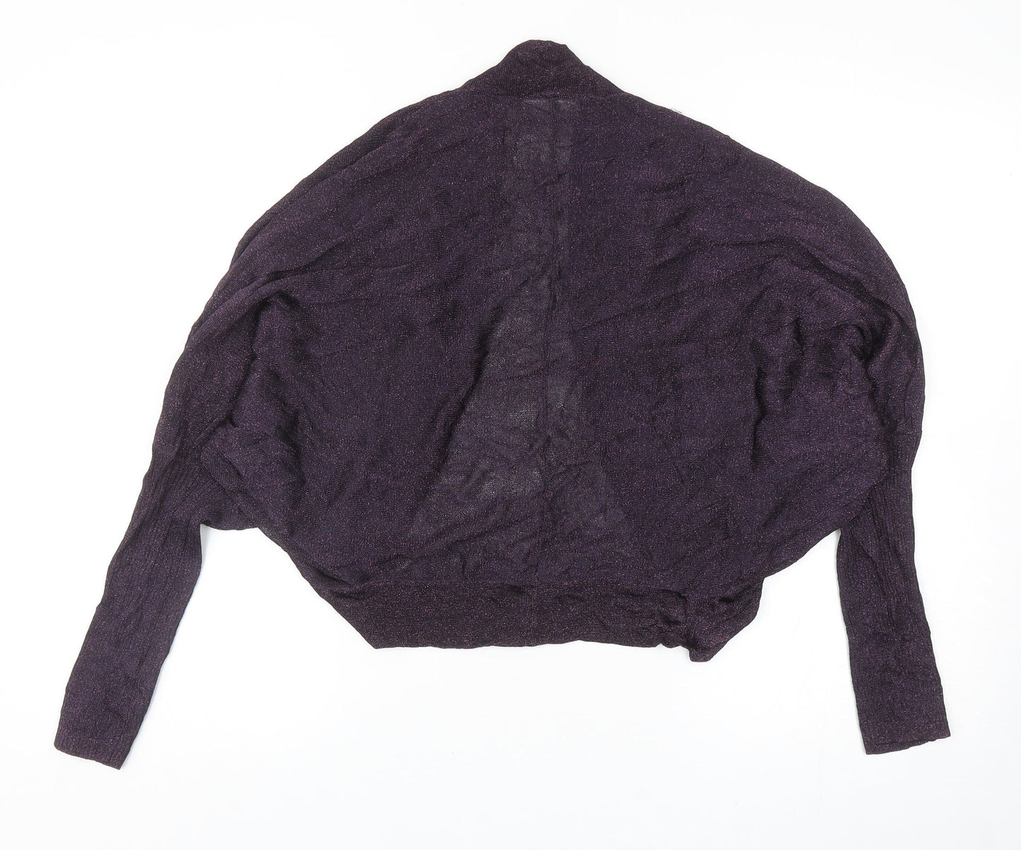 Wallis Womens Purple V-Neck Viscose Cardigan Jumper Size M